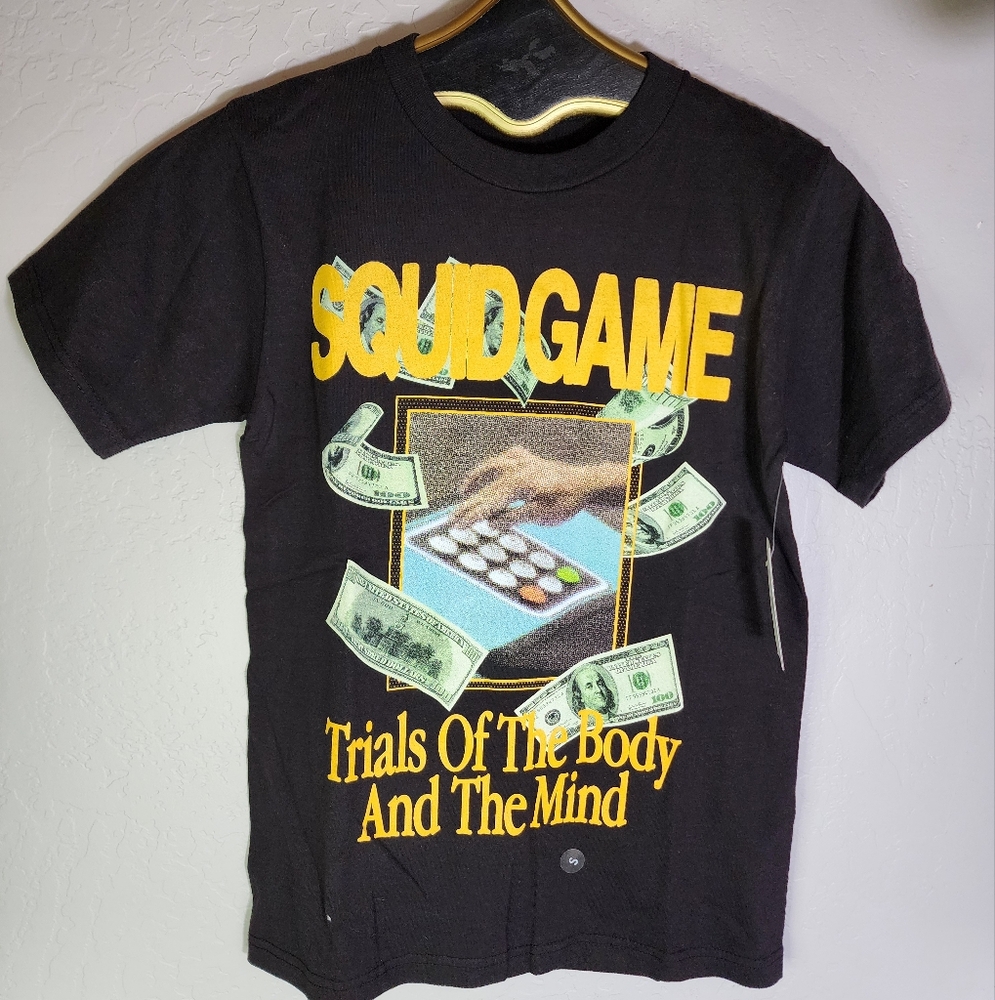 Market x‎ Squid Game Black Tee Size Small